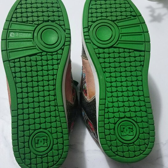 Rare DC x Miami Ink Peach Basket Skate Shoes - Picture 3 of 12